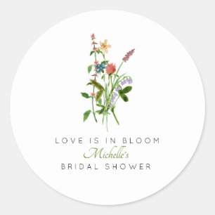 Sticker Rond L'amour fleur sauvage est dans la Fête des mariées