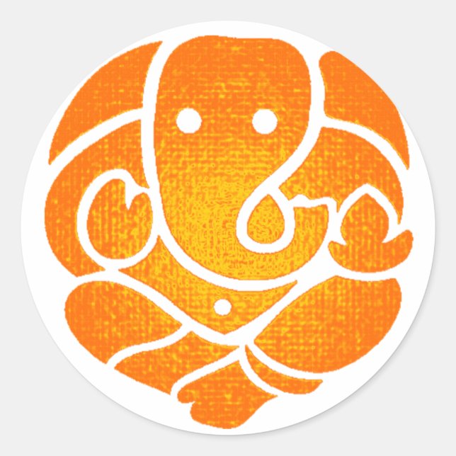 STICKER ROND L'AMOUR GANESQUE (Devant)