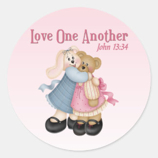 Sticker Rond L'amour l'un l'autre