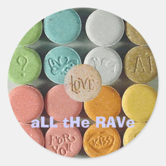 Sticker Rond "L'amour" S'IL RAVe