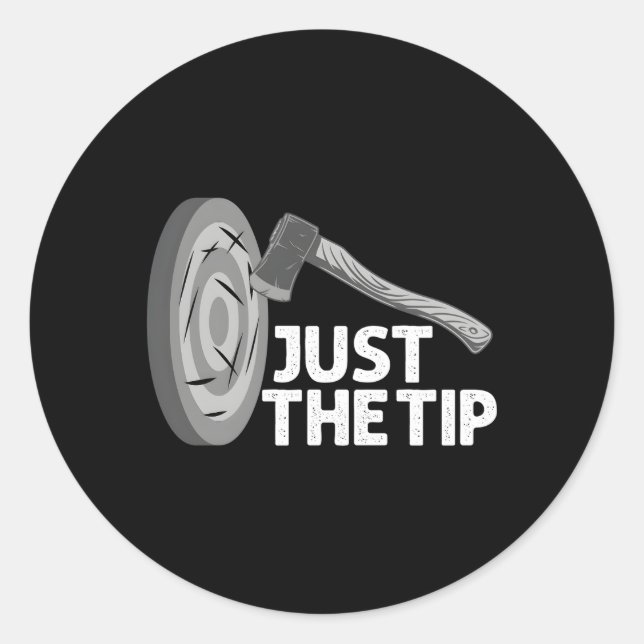 Sticker Rond Lancement Ax Pour Throwers Ax (Devant)