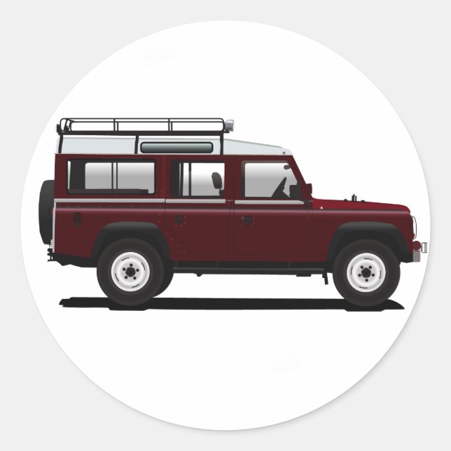 Sticker Rond Land Rover 110 (Devant)
