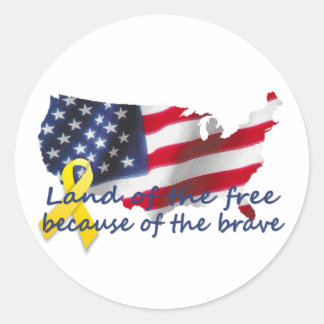 Sticker Rond landofthefree