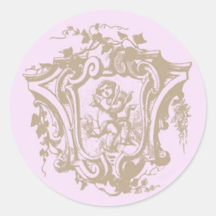 Sticker Rond L'ange chante ~