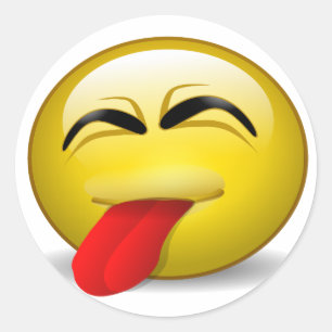 Sticker Rond Langue