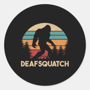 Sticker Rond Langue des signes pour la sensibilisation des sour
