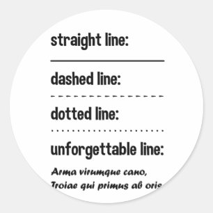 Sticker Rond Langue Latine Drôle Dire