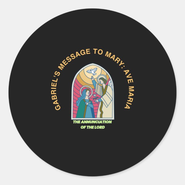 Sticker Rond L'Annonciation du Seigneur (Devant)