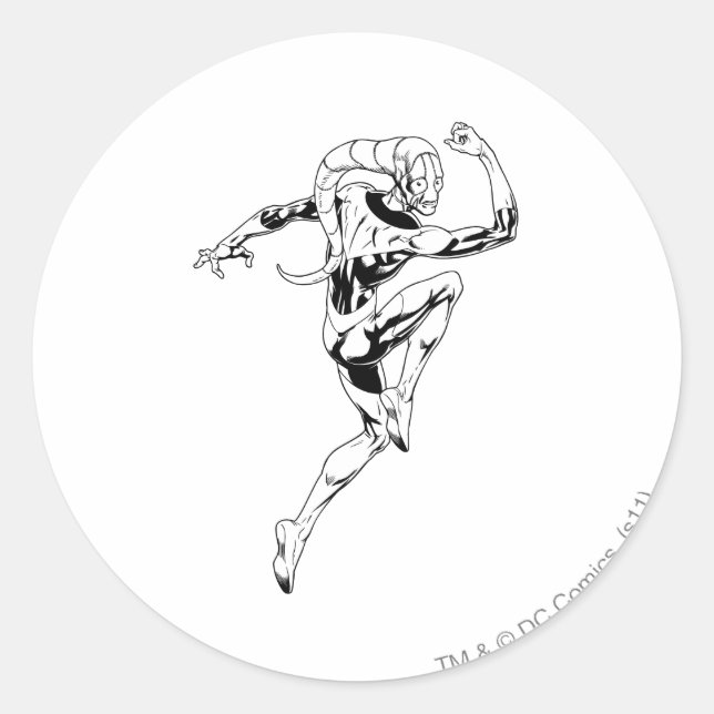 Sticker Rond Lanterne bleue 3 (Devant)