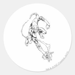 Sticker Rond Lanterne bleue 9