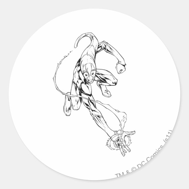 Sticker Rond Lanterne bleue 9 (Devant)