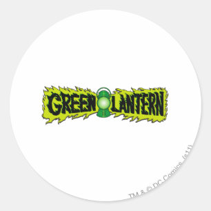 Sticker Rond Lanterne verte - lanterne rougeoyante 2