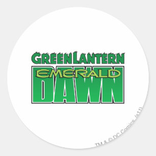 Sticker Rond Lanterne verte - logo Emerald Dawn