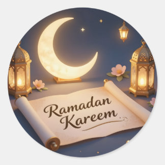 Sticker Rond Lanternes de Bénédiction – Art de Lanterne Lumineu