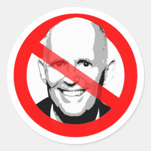 Sticker Rond L'Anti-Rick Scott A Traversé La Face