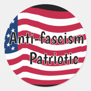 Sticker Rond L'antifascisme est patriotique
