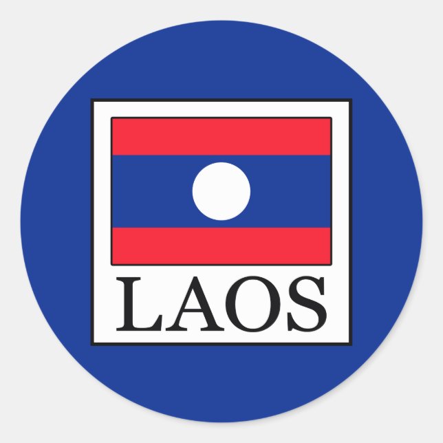Sticker Rond Laos (Devant)