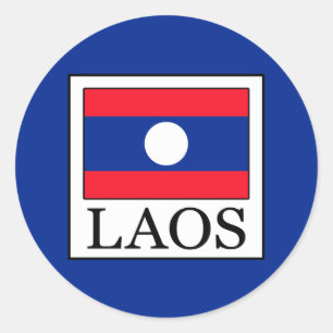 Sticker Rond Laos
