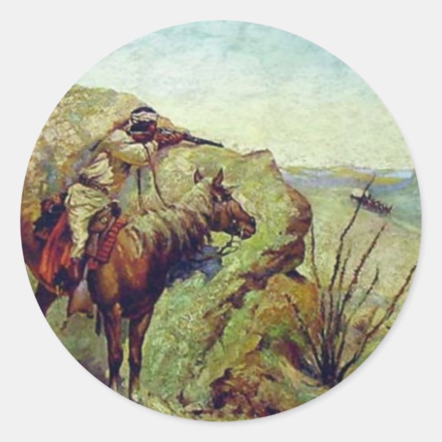 Sticker Rond L'Apache (Devant)