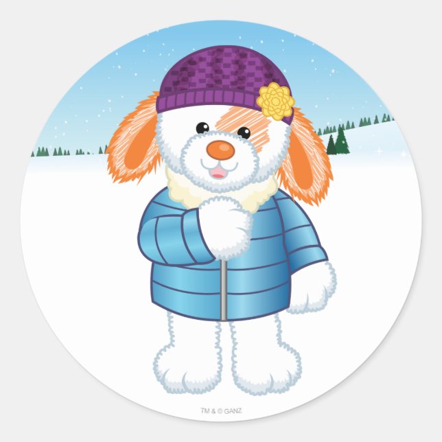 Sticker Rond Lapin (Devant)