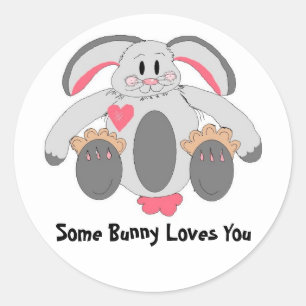Sticker Rond Lapin couture