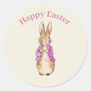 Sticker Rond lapin de Pâques