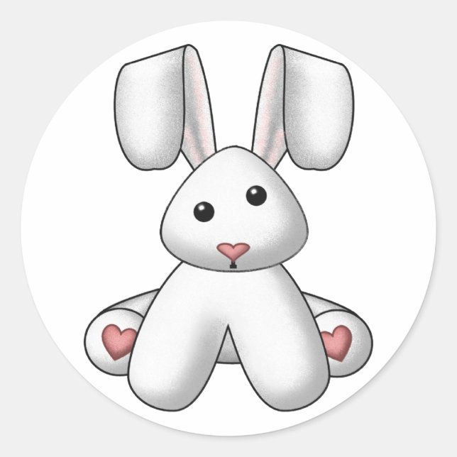 Sticker Rond Lapin farci de Lura 2 (Devant)