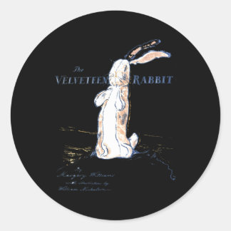Sticker Rond Lapin farci Le Lapin Velven Margery Williams