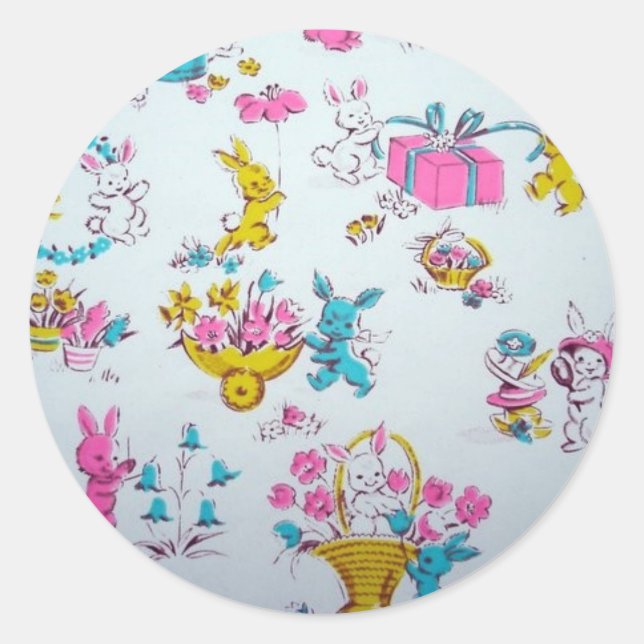 Sticker Rond Lapin lapin PeterEaster (Devant)