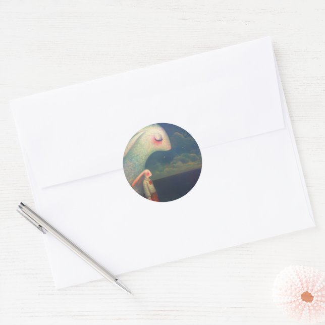 Sticker Rond Lapins (Enveloppe)