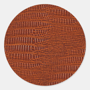 Sticker Rond L'apparence de la peau Brown et réaliste de l'alli