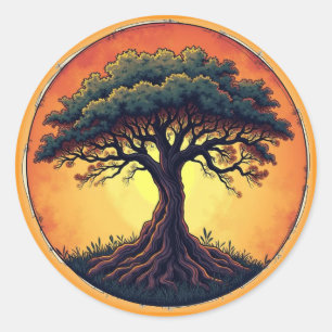 Sticker Rond L'arbre de vie