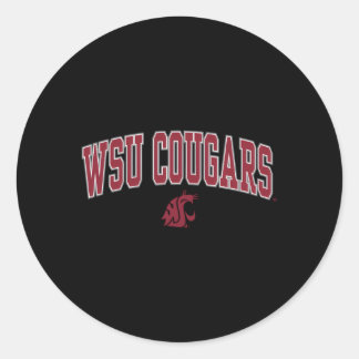 Sticker Rond L'Arche des Cougars de l'État de Washington sur le