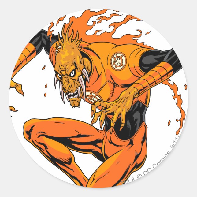 Sticker Rond Larfleeze - Agent Orange 1 (Devant)