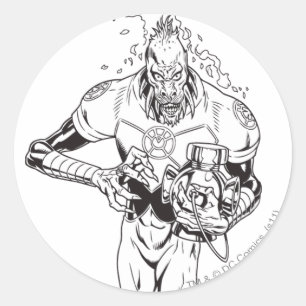 Sticker Rond Larfleeze - Agent Orange 6