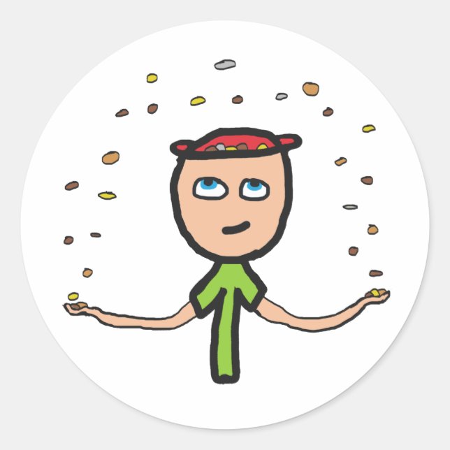 Sticker Rond L'argent du ciel (Devant)