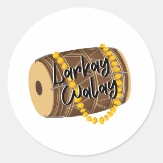Sticker Rond Larkay Walay | Desi Mariage Celebration Playful