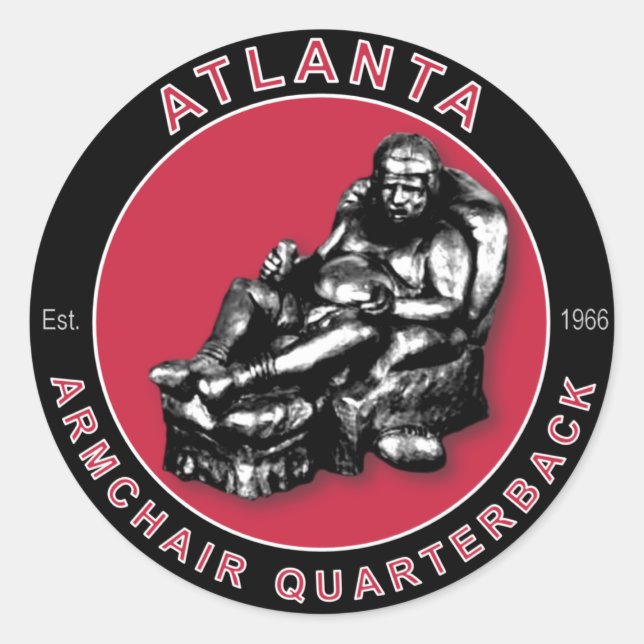 Sticker Rond L'ARMCHAIR QB - Atlanta (Devant)