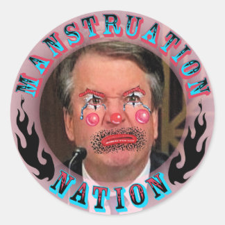 Sticker Rond Larmes d'un clown