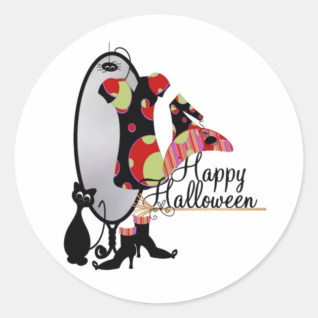 Sticker Rond L'armoire de la sorcière (Devant)