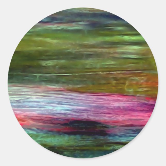 Sticker Rond L'art accidentel (Devant)