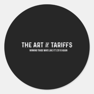 Sticker Rond L'Art Des Guerres Commerciales Gagnantes Par Les T