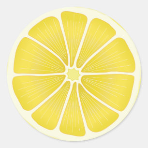 Sticker Rond L'artisanat au citron frais