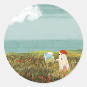 Sticker Rond L'artiste