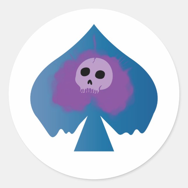 Sticker Rond L'As Empoisonné de la Spade (Devant)