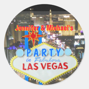 Sticker Rond Las Vegas