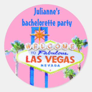 Sticker Rond Las Vegas Bachelorette