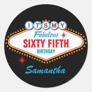 Sticker Rond Las Vegas Custom