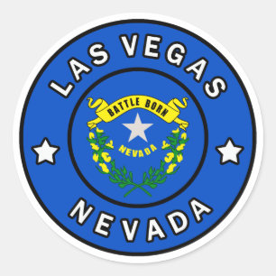 Sticker Rond Las Vegas Nevada