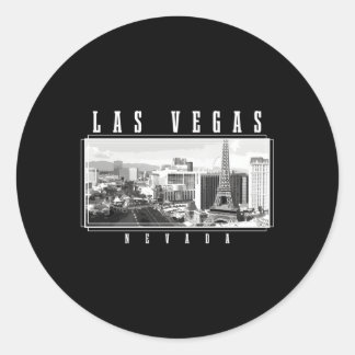 Sticker Rond Las Vegas Skyline Nevada Pride Las Vegas